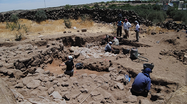 Excavation at the Neolithic site of Tell Qarassa in modern-day Syria. 