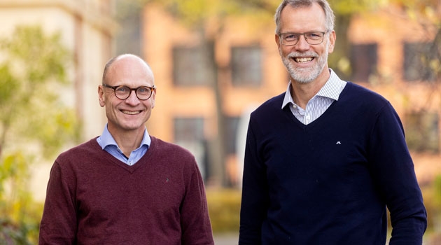 Stefan James, överläkare och professor, och Jonas Oldgren, centrumföreståndare vid  Uppsala Clinical Research Center (UCR), utvecklar system för att bättre ta tillvara de data som finns inom vården.
