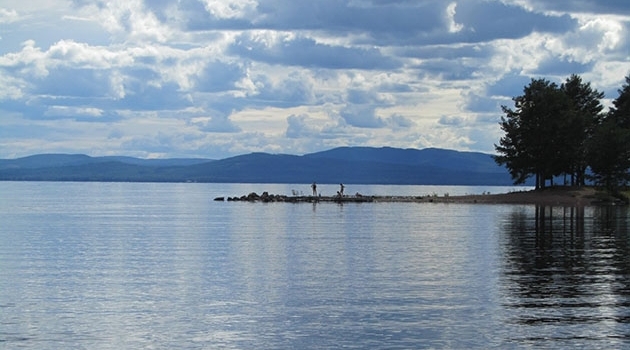 Sjön Siljan i Dalarna.