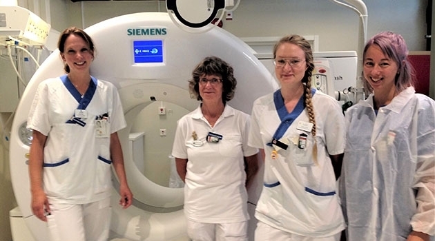 Participants in the SCAPIS study underwent extensive examinations, including computerized tomography (CT) scans. The photo shows diagnostic radiology nurses at Uppsala University Hospital.