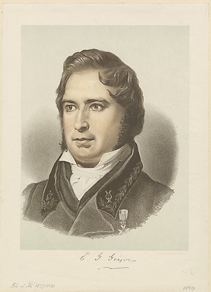 Drawn portrait of Erik Gustaf Geijer