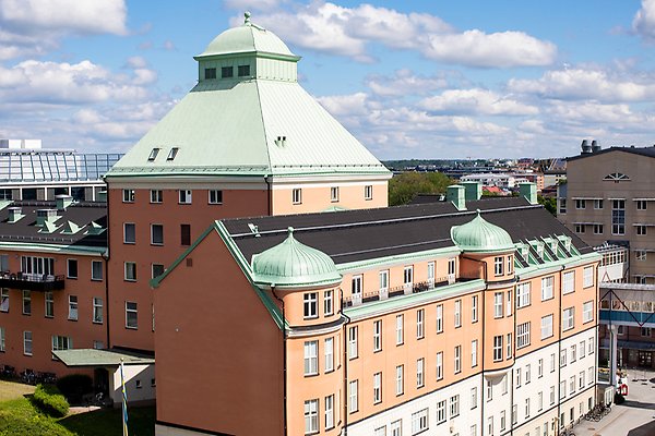One of the older buildings of Uppsala University Hospital.